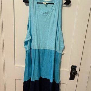 Terra & Sky Tiered Tank Dress with Pockets